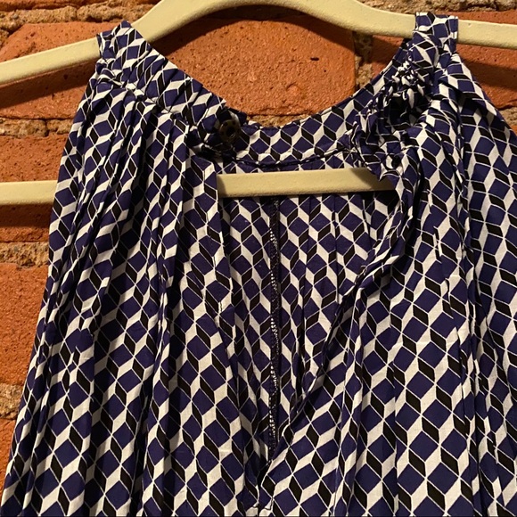 APIECE APART Silk cotton High neck dress & quilted waist Tie 4 - Picture 4 of 6